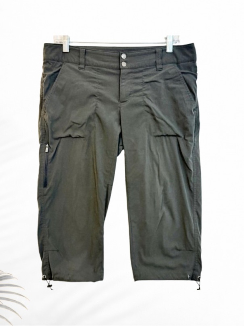 Columbia Omni-Shield Gray Hiking Cargo Capri Pants Women’s 10